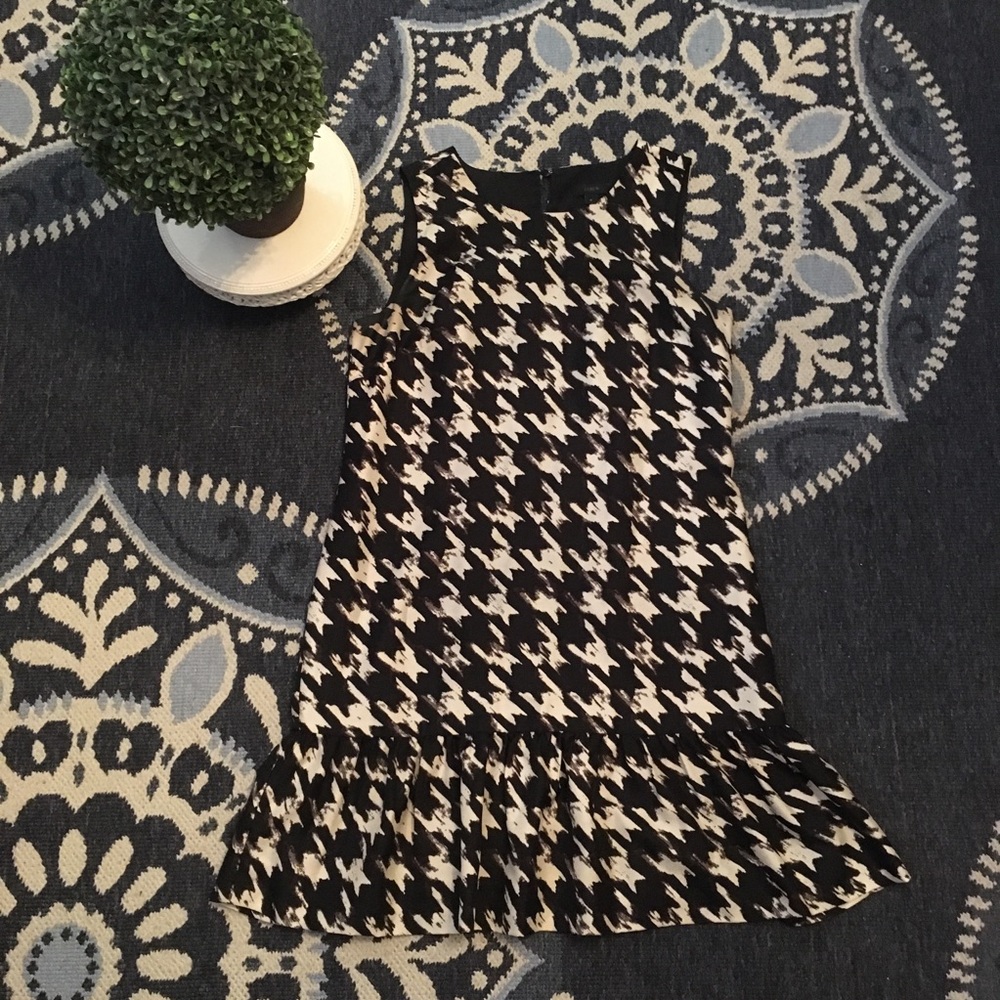 J. Crew Flounce Silk Dress in Wolfstooth
